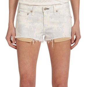 Rag & Bone white patterned shorts